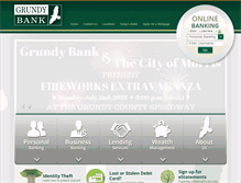 Tablet Screenshot of grundybank.com